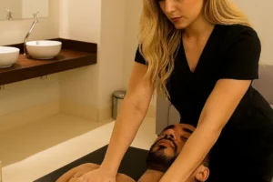 Massagem masculina lingam